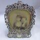 1890's Victorian Sterling Silver Ornate English Picture Frame Renaissance Style