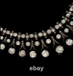 32ct Fringe Necklace Bracelet Antique Victorian Style Russian Inspired 925 SS