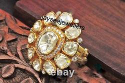 925 Sterling Silver Victorian Style Natural Rose Cut Diamond Ring Women Jewelry