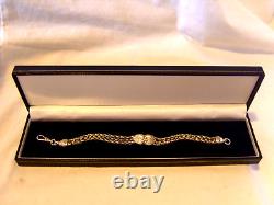 Bracelet Sterling Silver 1970s Vintage Albertina Victorian Style 7 1/2 Length