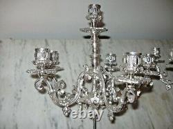 Bronze Silver Plated Candelabra (Victorian Style)