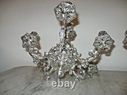 Bronze Silver Plated Candelabra (Victorian Style)