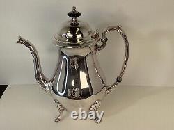 CRESCENT MFG Co. Silver Plated Lion Footed Victorian Style tea & coffee service