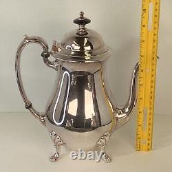 CRESCENT MFG Co. Silver Plated Lion Footed Victorian Style tea & coffee service