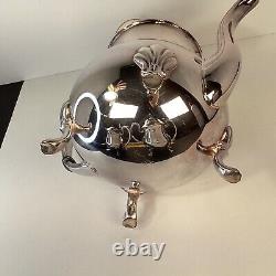 CRESCENT MFG Co. Silver Plated Lion Footed Victorian Style tea & coffee service