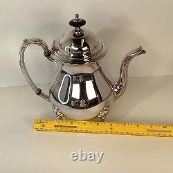 CRESCENT MFG Co. Silver Plated Lion Footed Victorian Style tea & coffee service