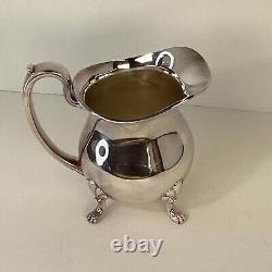 CRESCENT MFG Co. Silver Plated Lion Footed Victorian Style tea & coffee service