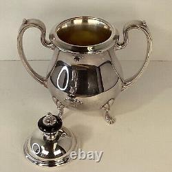 CRESCENT MFG Co. Silver Plated Lion Footed Victorian Style tea & coffee service