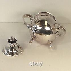 CRESCENT MFG Co. Silver Plated Lion Footed Victorian Style tea & coffee service