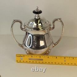 CRESCENT MFG Co. Silver Plated Lion Footed Victorian Style tea & coffee service