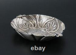 Charming Victorian English Sterling Silver 1600s Style Rose Water Dish Bowl