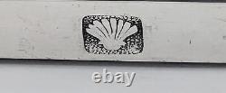 English Antique Ellis Barker Silver Plate Georgian Style Candel Holder Stick