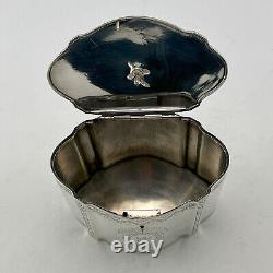 George III Style Victorian Sterling Silver Tea Caddy