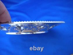 Good ENGLISH STERLING Victorian Persian Style SMALL PLATE-Robert Hennell 1870-71