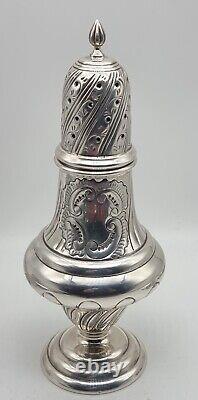 Good Quality & Size Victorian Style Sterling Silver Sugar Caster London 1980