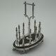 Gothic Style Victorian Oak And Silver Plated Toast Rack