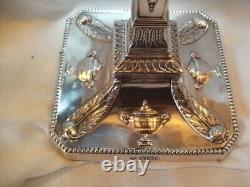 Heavy English Silver Victorian Candlestick(1901)Adams Style