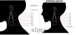 Lab Created Solid Vintage Victorian Style Dangle 935 Argentium Silver Earring