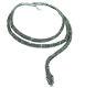 Large Snake Genuine Marcasite. 925 Sterling Silver Handcrafted Necklace