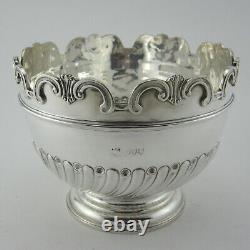 Late Victorian Monteith Style Silver Rose Bowl