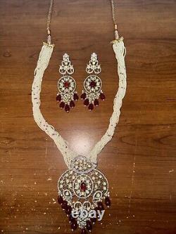 Long Maala With Sugar Beads And Kundan Victorian Style Super Premium Design