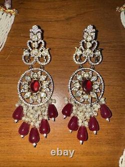 Long Maala With Sugar Beads And Kundan Victorian Style Super Premium Design