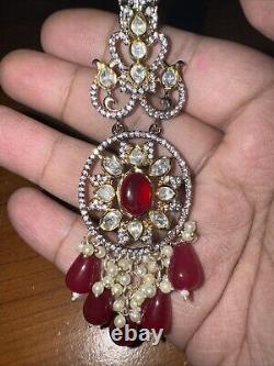 Long Maala With Sugar Beads And Kundan Victorian Style Super Premium Design