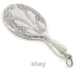 Mirror Pendant Victorian Style 925 Sterling Silver English Hallmarks