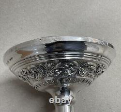 Pair Of Sterling Silver Victorian Style Candlesticks 19cm