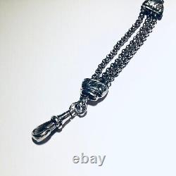 STERLING SILVER Victorian style Albertine Tassel Bracelet Christmas Gift boxed