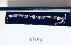 STERLING SILVER Victorian style Albertine Tassel Bracelet Christmas Gift boxed