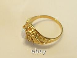 Silver 18ct Gold Opal Set Victorian Style Ring