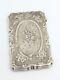 Small Victorian Solid Silver Card Case With Aesthetic Style Flower Detail