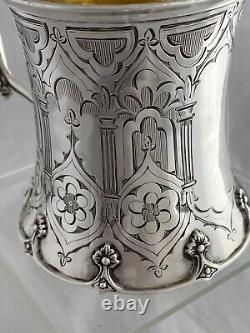 Sterling Silver CHRISTENING MUG 1851 London Antique Victorian Cup RARE STYLE