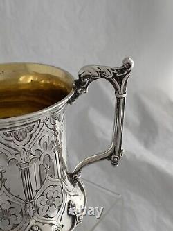 Sterling Silver CHRISTENING MUG 1851 London Antique Victorian Cup RARE STYLE