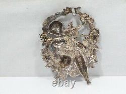 Sterling Silver Victorian Style Cupid Pin Or Pendant