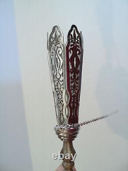 Sterling Silver Victorian Style TUSSIE MUSSIE, Hard Stone Handle
