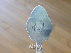 Victorian Aesthetic LOTUS Pattern Sterling Silver Serving Spoon Gold Wash Bowl 9