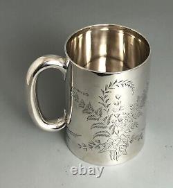 Victorian Aesthtic Style Silver Pint Mug Henry Holland London 1877 242g AHBZX