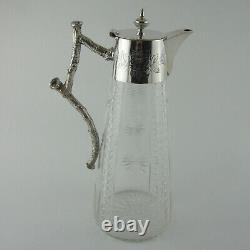 Victorian Rustic Style Silver Plated Claret Jug