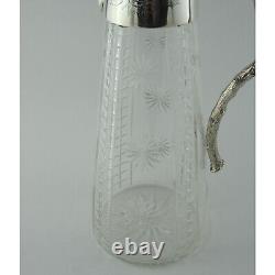 Victorian Rustic Style Silver Plated Claret Jug