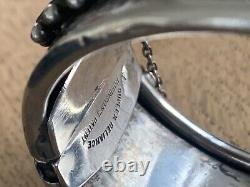Victorian Sterling Silver Buckle Style Bangle Bracelet 1880