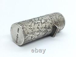 Victorian Sterling Silver Scent Bottle art nouveau style