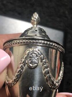 Victorian Sterling Silver Urn Style Pepper Shaker