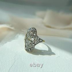 Victorian Style 2.60Ct Created Diamonds Wedding Women's Ring 925 Sterling Silver