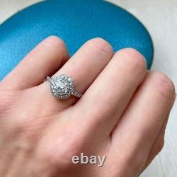 Victorian Style 2.60Ct Round Cut Created Diamonds Women Ring 925 Sterling Silver