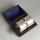 Victorian Style Boxed Silver Napkin Rings Hg&s Birmingham 1962 Dezx