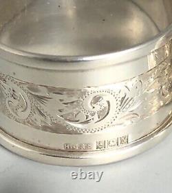 Victorian Style Boxed Silver Napkin Rings HG&S Birmingham 1962 DEZX