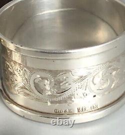 Victorian Style Boxed Silver Napkin Rings HG&S Birmingham 1962 DEZX