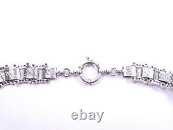 Victorian Style Collerette Necklace Aesthetics Design 925 Sterling Silver 79.6g